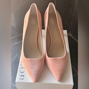 Brand New Blush Suede Pumps by Ann Taylor.
Retail price:$128.00